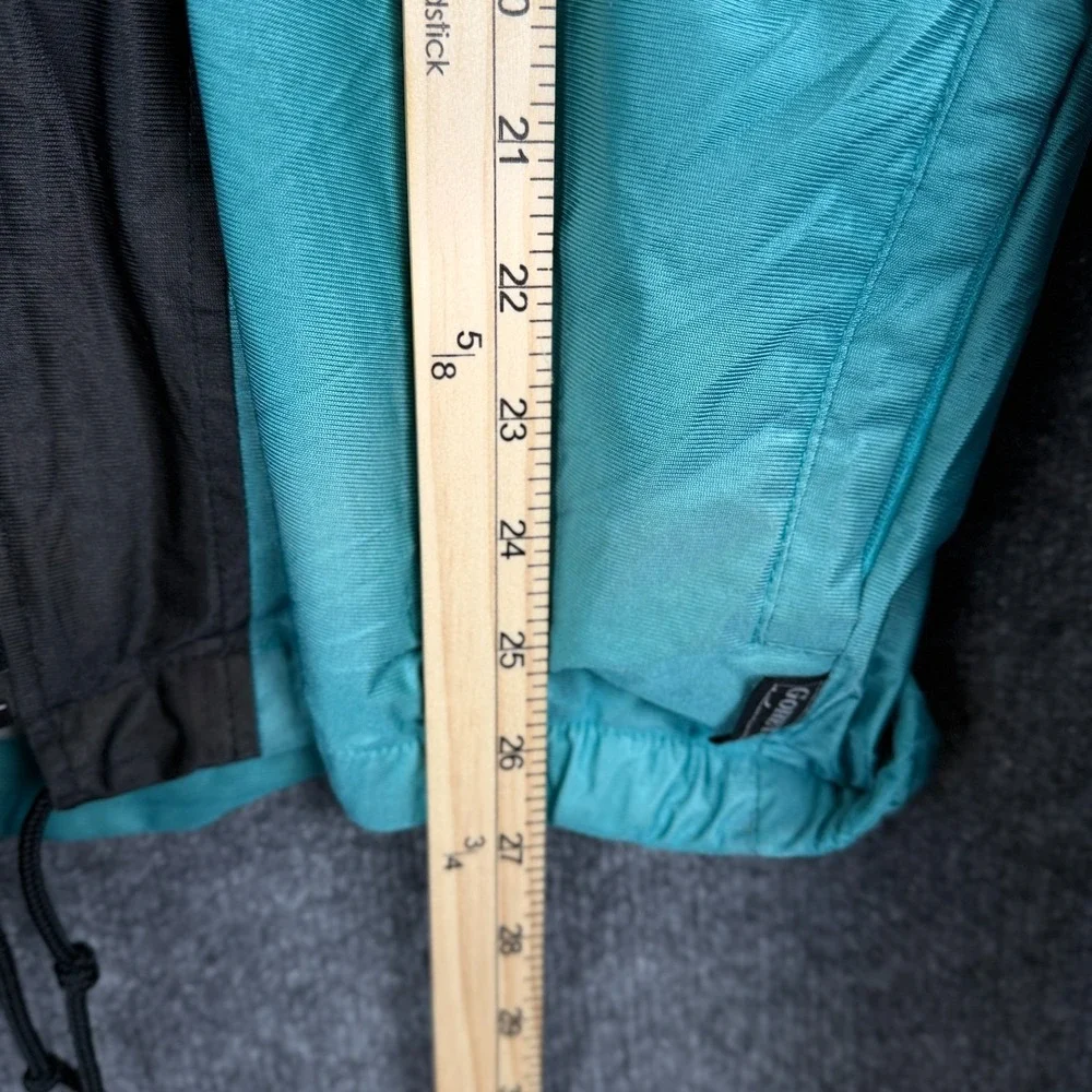 Vintage Asics Gore-Tex Jacket Mens Teal Black Full Zip Windbreaker Shell Large